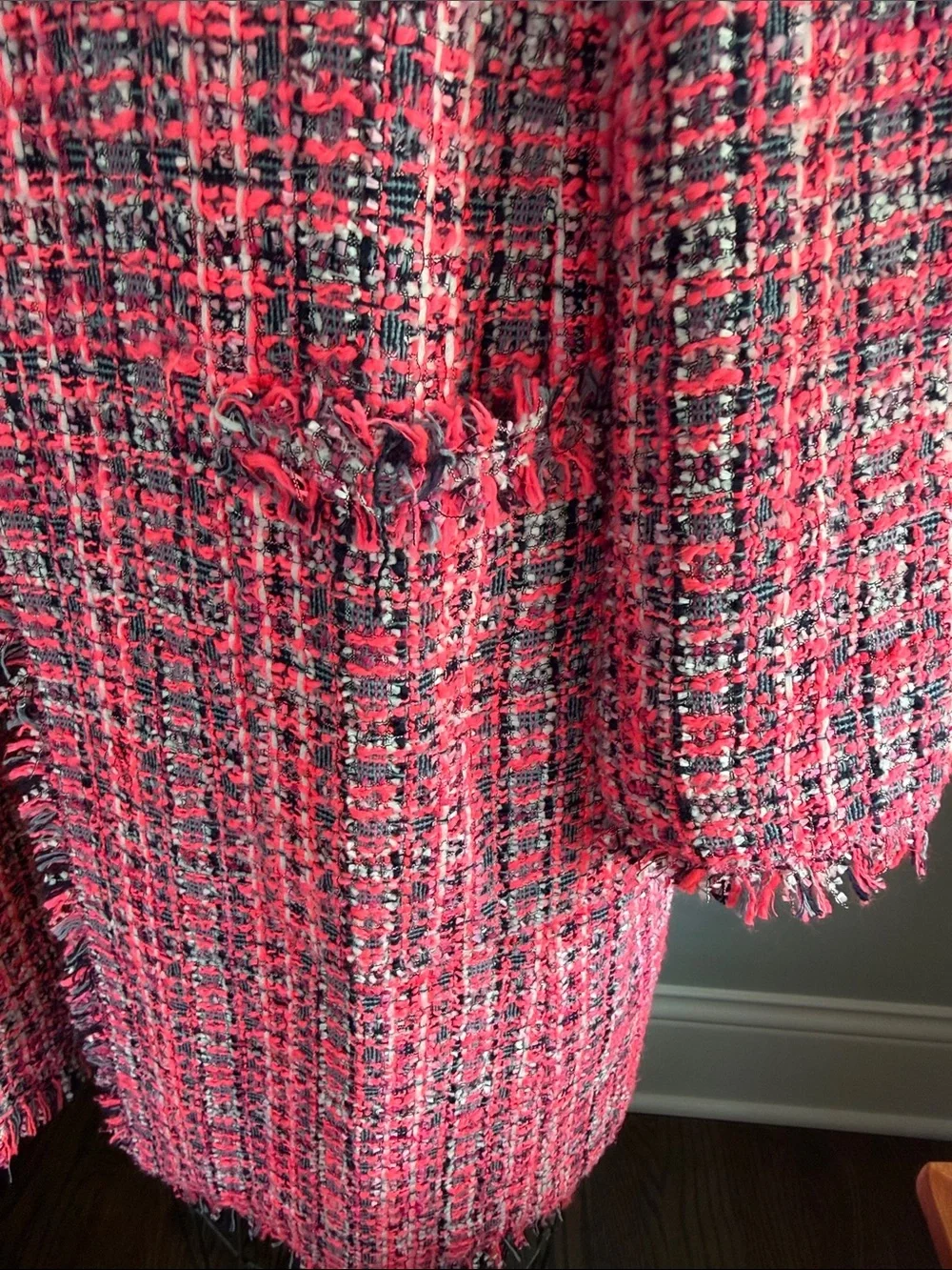 Kate Spade Pink Tweed Coat